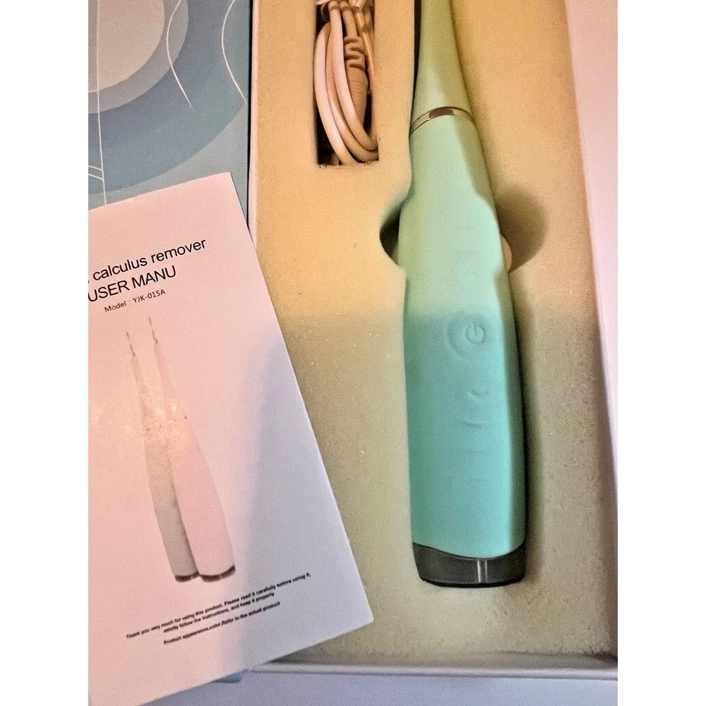 Electric Dental Calculus Remover Tool Tartar Plaque Cleaner 5 Intensity Levels‎